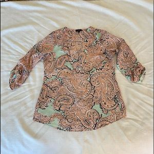 DONATED The Limited bright paisley blouse